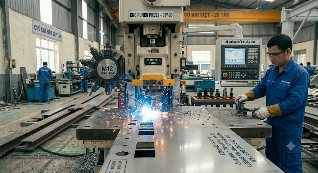 đột dập tôn tấm